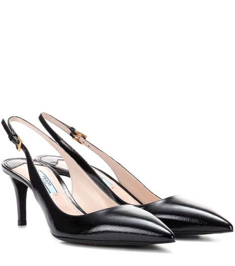 prada shoes pumps|prada slingback kitten heel pumps.